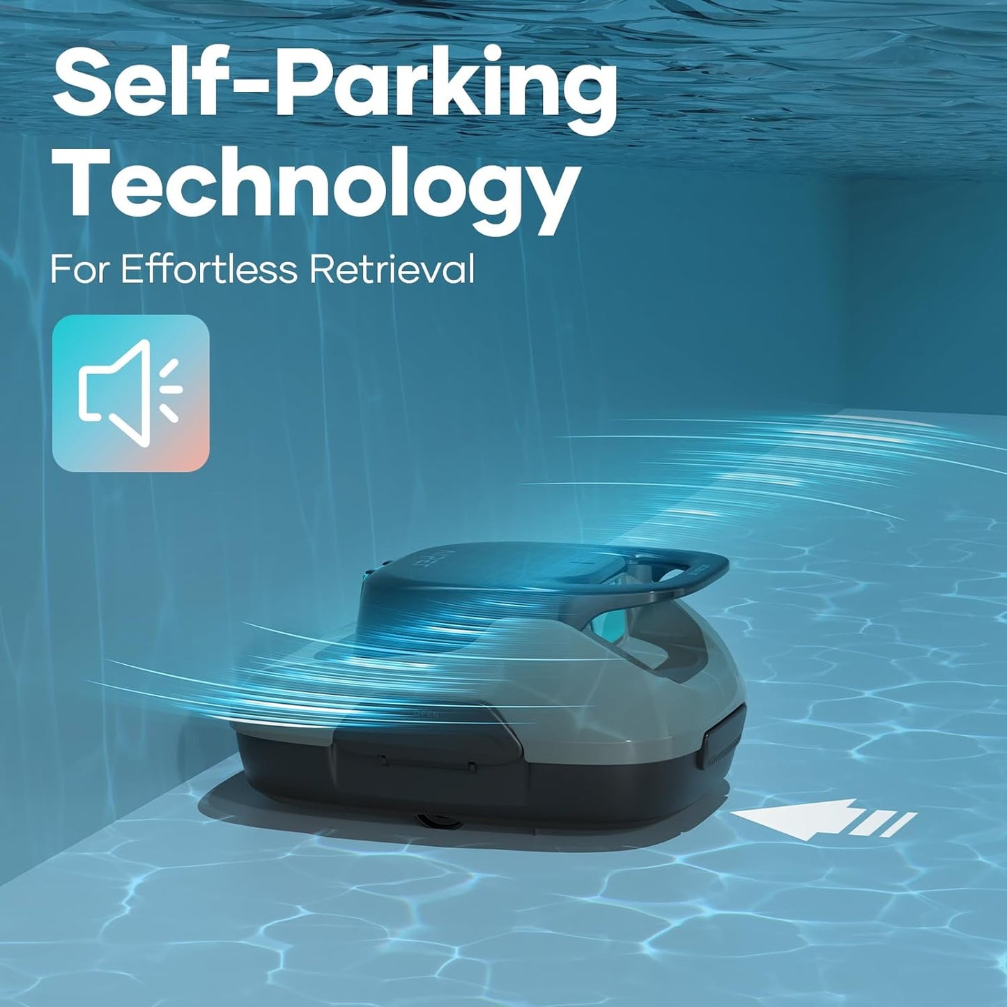 AIPER Poolroboter mit Quad-Motor, WavePath Navigation, 3 Reinigungsmodi, kabellos für Pools bis 150㎡